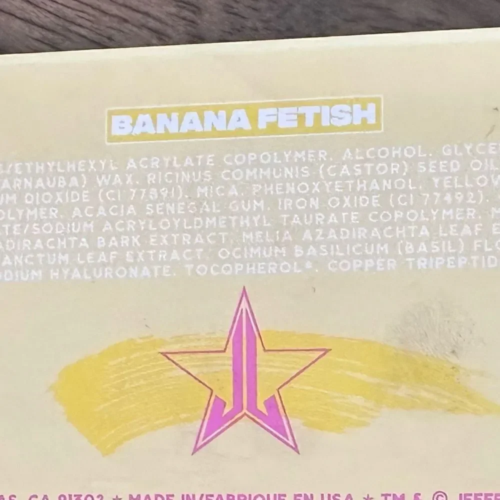 NWT Jeffree Star F*UCK PROOF Banana Fetish Mascara Yellow